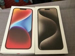2X empty iPhone boxes with 2 leaflet packs and charger Read Description - Zdjęcie 1 z 5