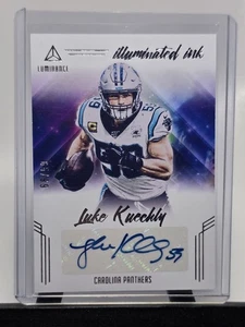 Luke Kuechly 2020 Luminance 'Illuminated Ink' SP Auto /99 - Picture 1 of 2