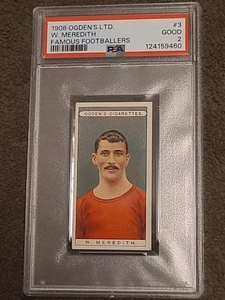 Ogden's - 'Famous Footballers' (1908) - W. Meredith (Manchester United) PSA 2 - Picture 1 of 2