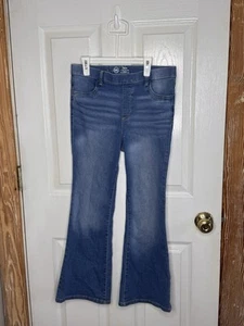 Wonder Nation Flare Jeans Girls Size Large 10-12 Plus Pull On Stretch - Picture 1 of 4