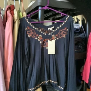 Top boho bordado Eliane Rose para mujer cuello en V talla M - Imagen 1 de 9