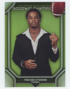 2024 Upper Deck Goodwin Champions #P63 Trevor Etienne Platino Verde Neón - Imagen 1 de 2