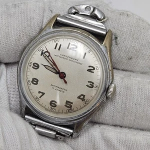 Vintage Canterbury Dial Military Mechanical Mens Watch 17 Jewel Swiss H. Fried  - Bild 1 von 11