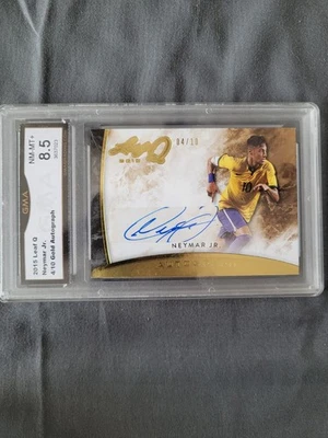 Neymar Jr 2015 Leaf Q Gold Auto 4/10 Brasilien - Bild 1 von 2