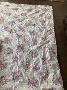 Simply Shabby Chic King Comforter Pink Blush Bouquet Cotton Rachel Ashwell - Picture 1 of 8