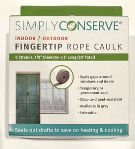 ¡NUEVO! Cuerda de masilla Simply Conserve con la punta del dedo 6 hilos 1/8" diámetro 30’ interior/exterior - Imagen 1 de 3