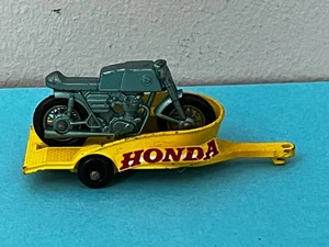 Vintage Matchbox Superfast No.36 Honda motorcycle and trailer - Picture 1 of 12