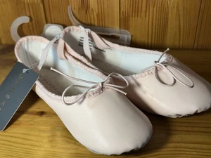 DANSKIN Pantofole da Ballo Rosa - Ragazze Taglia 2 - Scarpe con Suola in Pelle NUOVE - Foto 1 di 9