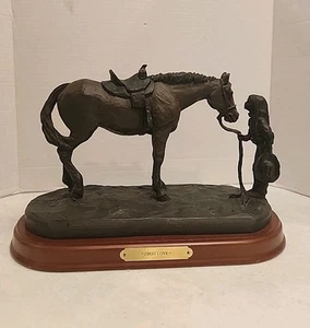Montana Lifestyles FIRST LOVE Horse & Girl Statue Montana Silversmiths D-1253 - Picture 1 of 20