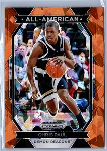 2024 Panini Prizm Draft Picks #21 Chris Paul All-American Prizms Orange Ice - Picture 1 of 2
