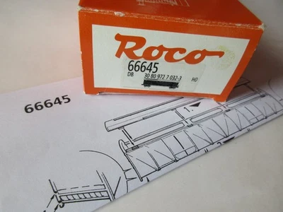 Roco H0 66645 Bahndienstwagen  Kranzug Hilfszug-Gerätewagen DC NEM+KKKulisse OVP - Bild 1 von 4