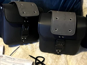 Kemimoto Locking Motorcycle Saddle Bag F1801-01801 BK New - Picture 1 of 7