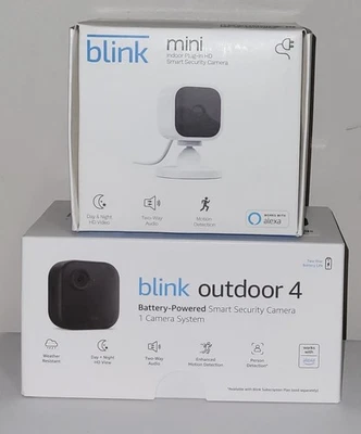 Blink Outdoor 4 Wireless smart security camera 1 system + Mini indoor plug-in HD - Image 1 of 3