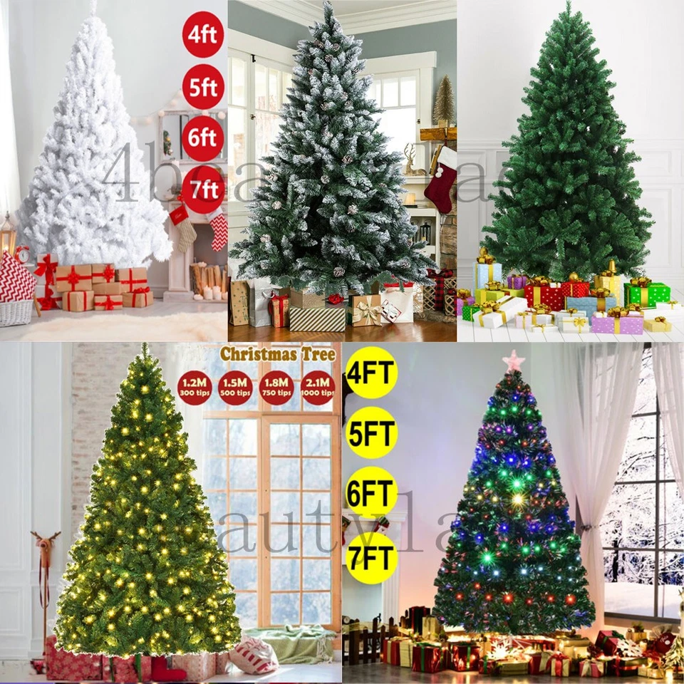 Spruce Realistic Artificial Holiday Christmas Tree with LED Lights & Metal Stand - Image 1 of 4