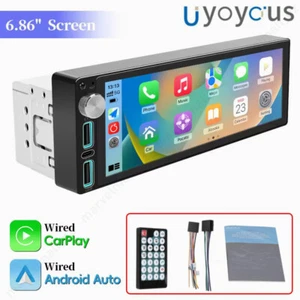 Car Radio Audio 1Din Universal 6.86'' Car Multimedia Video Player IPS HD Screen - Picture 1 of 18