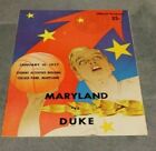 1957 Ncaa Basketball Maryland Terps Vs Duke Blue Devils College Program Very Rar
