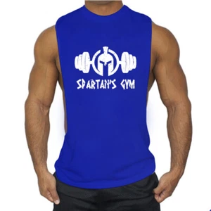 Canotta canottiera uomo personalizzata allenamento stampa materiale cotone per sport - Foto 1 di 14