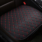 Universal Car Front Seat Cover Cushion Red Line Black Pu Leather Accessories