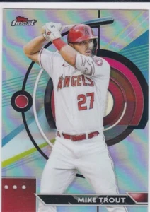 MIKE TROUT Topps Finest REFRACTOR $$ INSERT Basebll Card LOS ANGELES ANGELS! - Picture 1 of 2