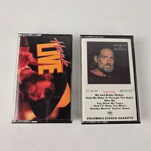 Willie Nelson "Live" & "Sings Kristofferson" Cassette Tapes Set - Picture 1 of 5