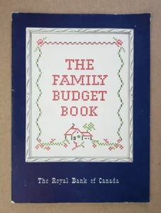 1954 Family Budget Book Royal Bank of Canada Personal Bookkeeping Accounting - Picture 1 of 11