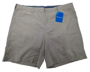 Columbia Shorts Mens 40W 8" Washed Out Beige Omni-Shade Cotton Hiking UPF - Picture 1 of 11