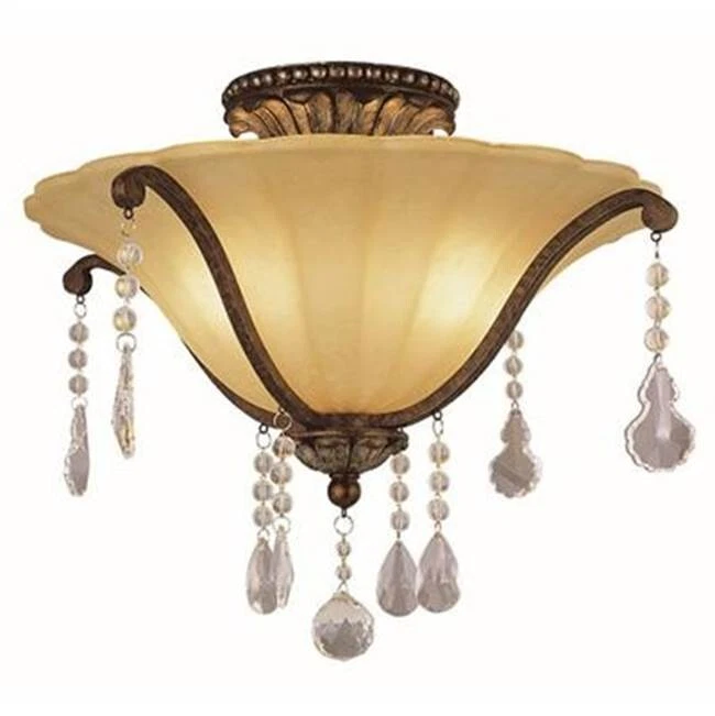 Подвесной светильник Chatsworth 17,75 дюйма полупрозрачный антикварный бронзовый комнатный свет новый - Изображение 1 из 1