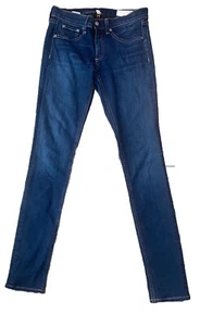 Rag & Bone Skinny Jeans Women's Size 28 Dark Wash Blue Denim Stretch 90's, Y2k - Picture 1 of 8