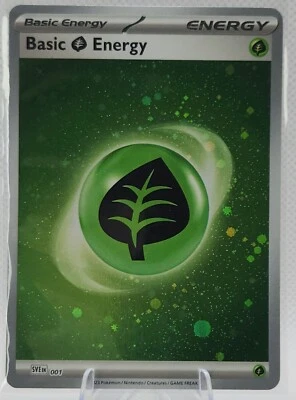 Basic Grass Energy (Cosmos Holo) 001 Sv01: Scarlet & Violet Base Set Holo - Image 1 of 4