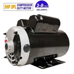 Compressore Aria 5 HP SPL 3450 RPM 60Hz 230V 56Frame Albero 5/8" - Foto 1 di 15