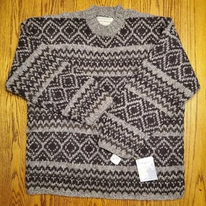 90s Abercrombie And Fitch Heavy Wool Knit Crewneck Sweater Sz XL NWT Vintage - Picture 1 of 16