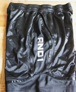 Black AND1 Men's Shorts Size Large 10" Inseam - Picture 1 of 5