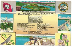 MY HOMELAND, TENNESSEE Song by Smith & Pearson Multi View Postcard TN  - Picture 1 of 2
