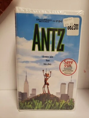 Dreamworks Antz VHS 1999 Clamshell  Sealed Stallone Woody Sharon Stone Ants  - Image 1 of 2