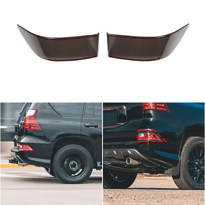 Smoked Black Rear Fog Light Lamp Decor Cover Trim For Lexus GX 2014-2023 Foto 1 de 4