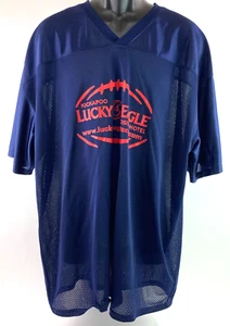 Lucky Eagle Kickapoo Tribe Casino Gambling Jersey Size 2XL Texas Football Blue 1 - Picture 1 of 8