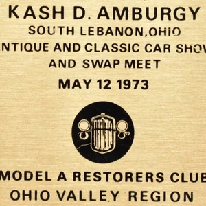 1973 Ford Model A Restorer Club Kash Amburgy Antique Car Show South Lebanon Ohio - Picture 1 of 3