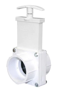 Valterra 6201 PVC Gate Valve, White, 2" Slip - Picture 1 of 3