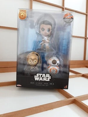 Star Wars Rey C-3PO BB-8 Cosbaby эксклюзивный ограниченный выпуск осветительный набор Hot Toys - Изображение 1 из 4