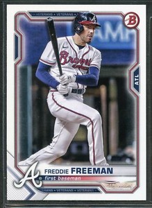 2021 Bowman Baseball - #14 - Freddie Freeman - Atlanta Braves