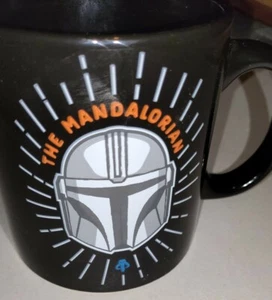 Star Wars Disney The Mandalorian Ceramic 20oz Black Coffee Mug - Picture 1 of 10