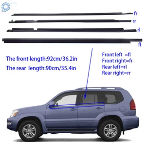Weatherstrip Rubber Window Belt Moulding For LEXUS GX470 2003-2009 75722-60080 - Picture 1 of 13