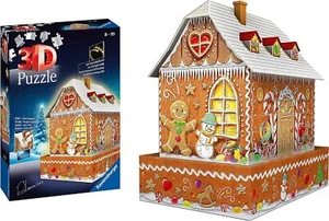 Ravensburger Christmas Gingerbread House 216 Piece 3D Jigsaw Puzzle for Adults a - Picture 1 of 3