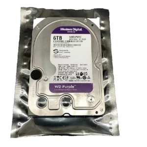 WD Purple Surveillance 6TB Internal Hard Drive 3.5" SATA HDD WD63PURZ - Afbeelding 1 van 2