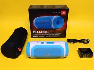 Authentic JBL Charge Portable Bluetooth Speaker Blue/White #5 6 - Zdjęcie 1 z 6