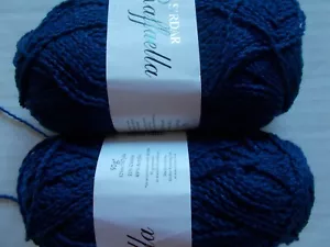 Filato misto cotone Sirdar Raffaella, Marino (navy), lotto di 2 (137 yds ea) - Foto 1 di 2