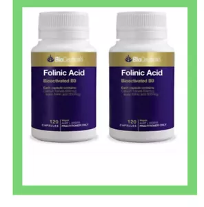 2 X Bioceuticals Folinic Acid 120 Capsules total 240 caps EXP 6/25 QUICK SALE - Picture 1 of 1