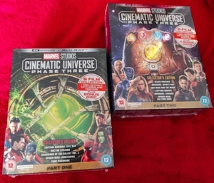 MARVEL CINEMATIC UNIVERSE PHASE 3 COMPLETE PARTS 1 & 2 4K & BLU RAY NEW SEALED - Picture 1 of 2