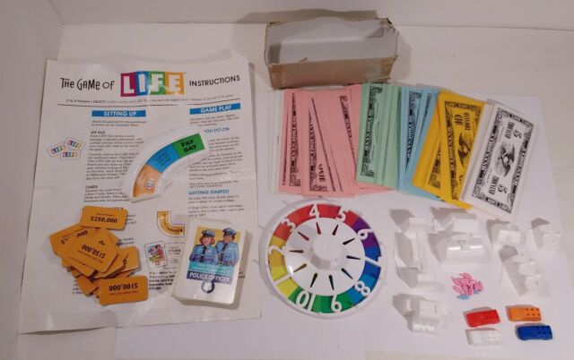 2007 The Game of Life Board Game Instructions Replacement Parts