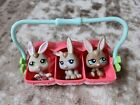 Littlest Pet Shop Baby Rabbit Triplets #1332 #1333 #1334 Bunny Petriplet LPS Set